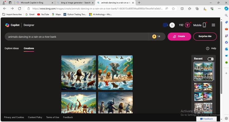 Bing AI Image Creator