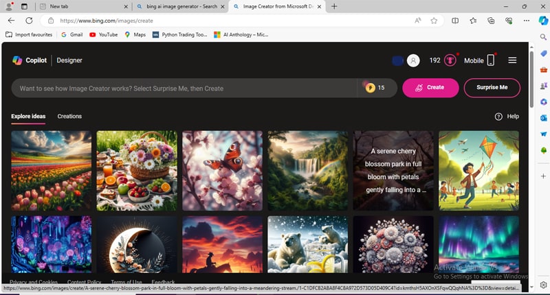 Bing AI Image Creator