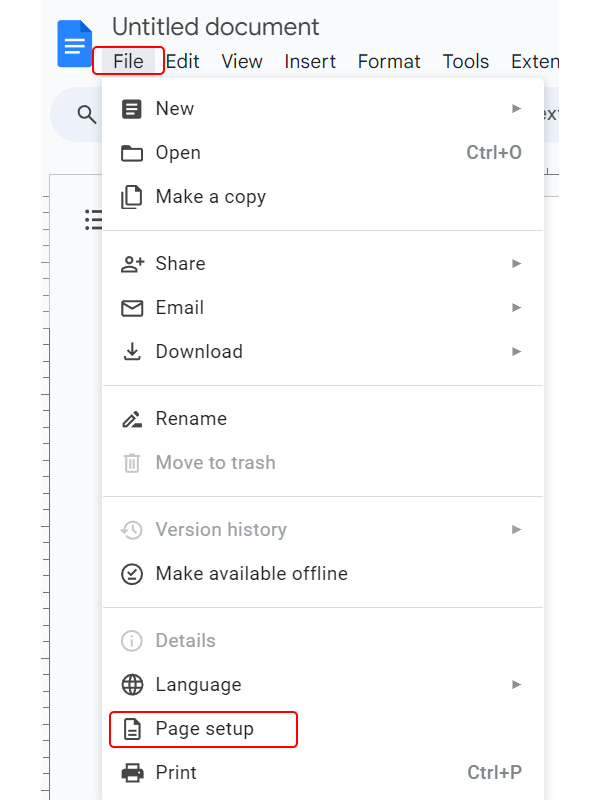 Change Margins in Google Docs